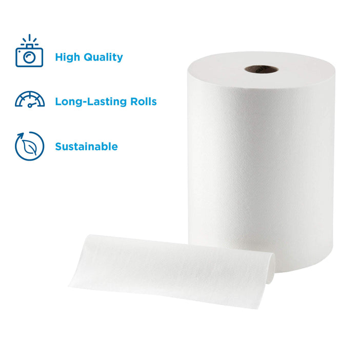 enMotion 10" Paper Towel Roll by GP PRO (Georgia-Pacific), White, 89460, 800 Feet Per Roll, 6 Rolls Per Case