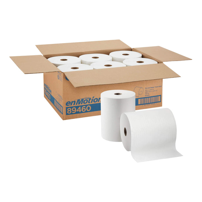 enMotion 10" Paper Towel Roll by GP PRO (Georgia-Pacific), White, 89460, 800 Feet Per Roll, 6 Rolls Per Case