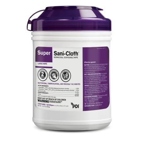 PDI Super Sani-Cloth® Surface Disinfectant, Germicidal Wipe, Alcohol Scent