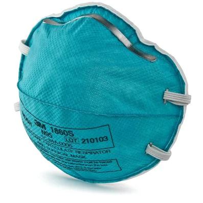 3M 1860S Particulate Respirator and Surgical Mask