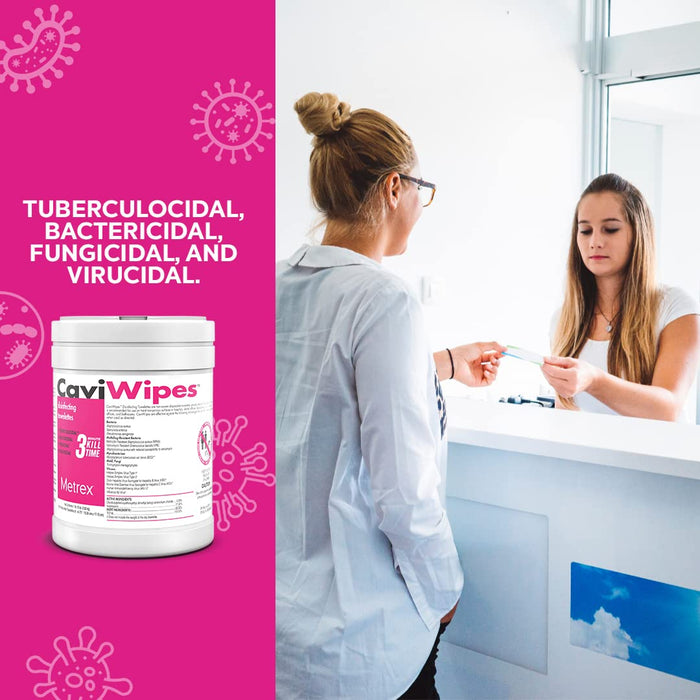 CaviWipes - Germicidal Healthcare Disinfecting Wipes (Met13-1100)