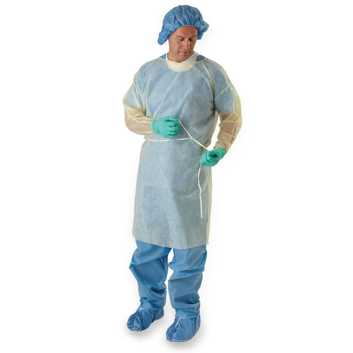 Classic Cover Lightweight Polypropylene Isolation Gowns Yellow