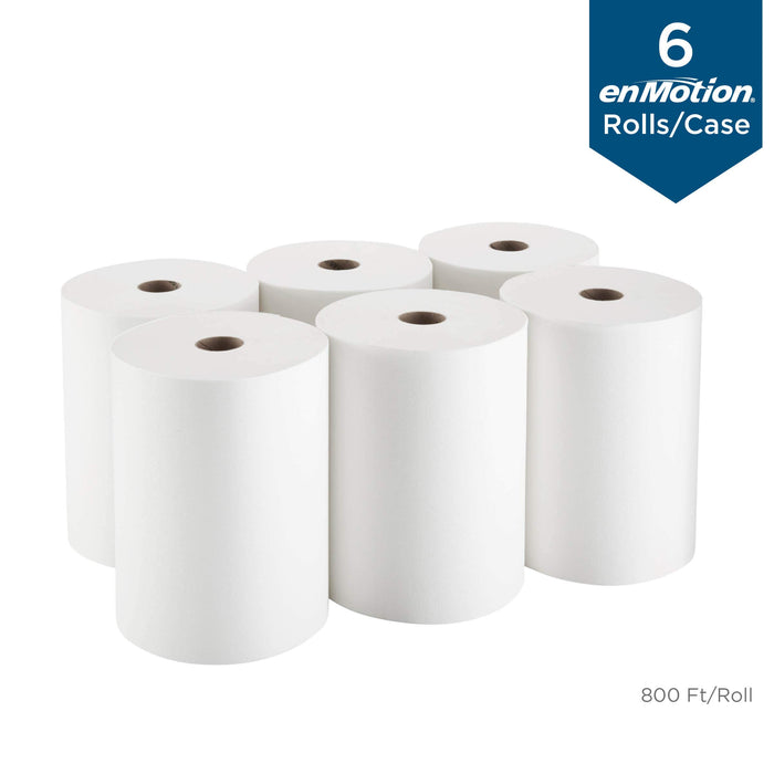 enMotion 10" Paper Towel Roll by GP PRO (Georgia-Pacific), White, 89460, 800 Feet Per Roll, 6 Rolls Per Case