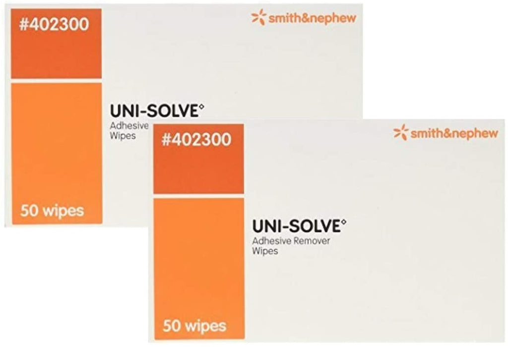 Uni Solve - 402300 Adhesive Remover Wipes, 50 each  (2-1/2 x 2-1/2 inch)