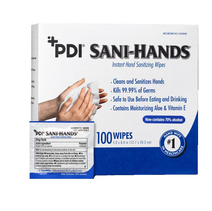 Sani-Hands Instant Hand Sanitizing Wipes by PDI