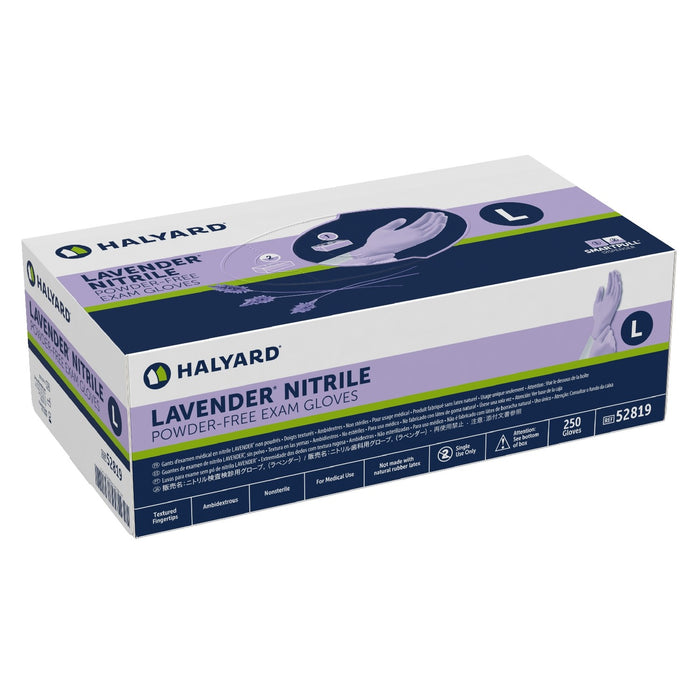 HALYARD Lavender Nitrile Exam Gloves, Powder-Free, 3.1 mil